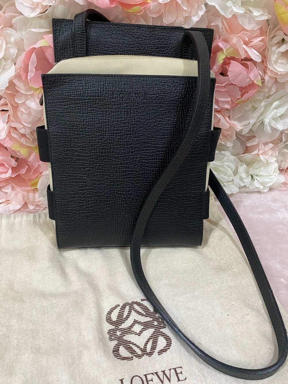 Loewe Black Leather Crossbody Bag